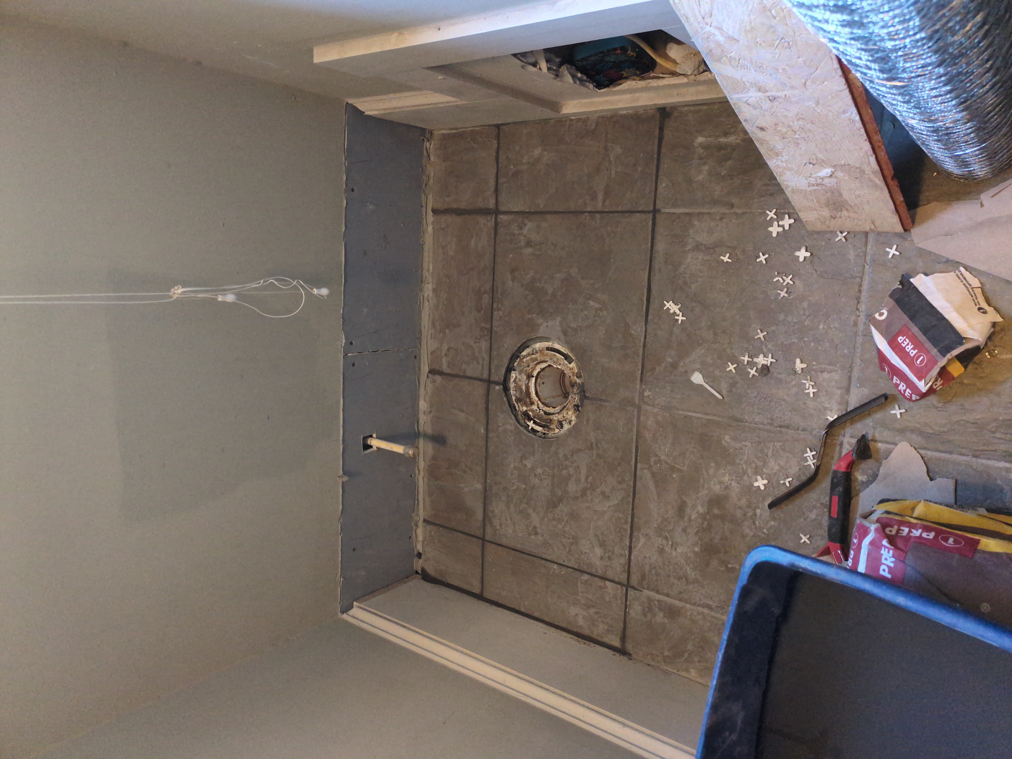 Wide angle view of completed Normaltown bathroom renovation